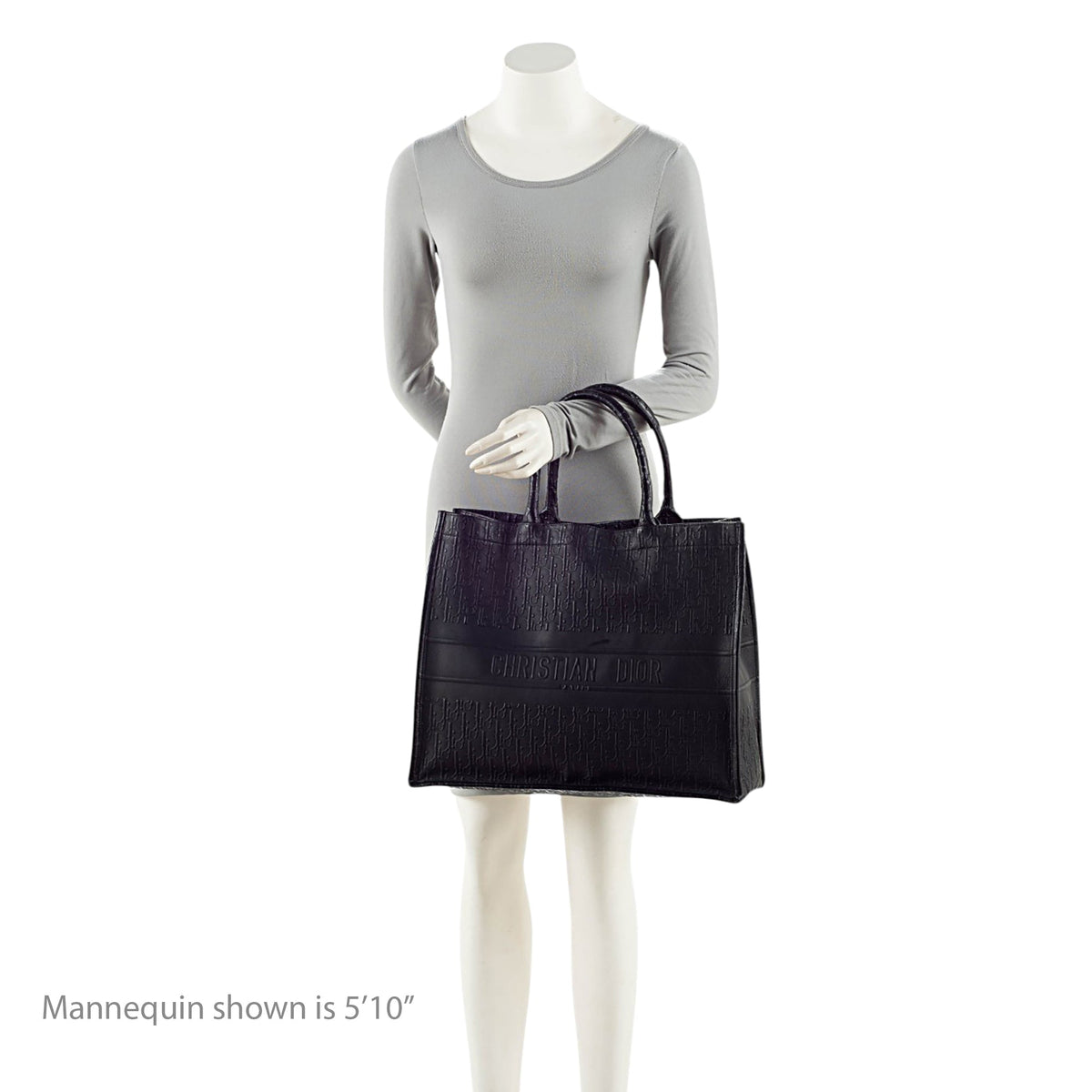 Dior Oblique Embossed Calfskin Large Book Tote