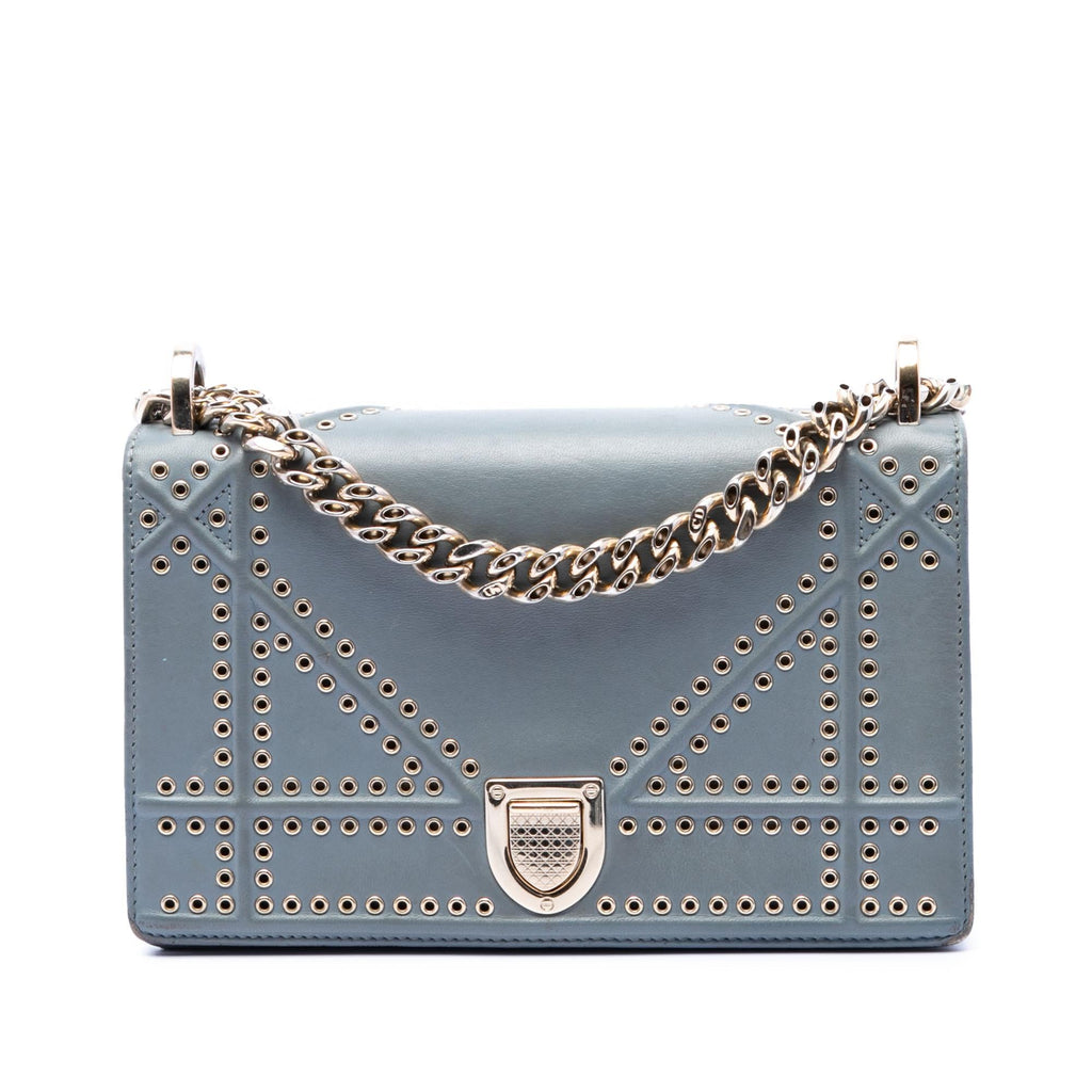 Dior Small Studded Calfskin Diorama Crossbody