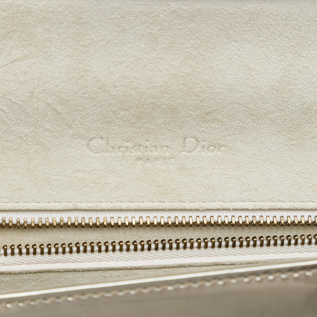 Dior Small Studded Patent Diorama Flap