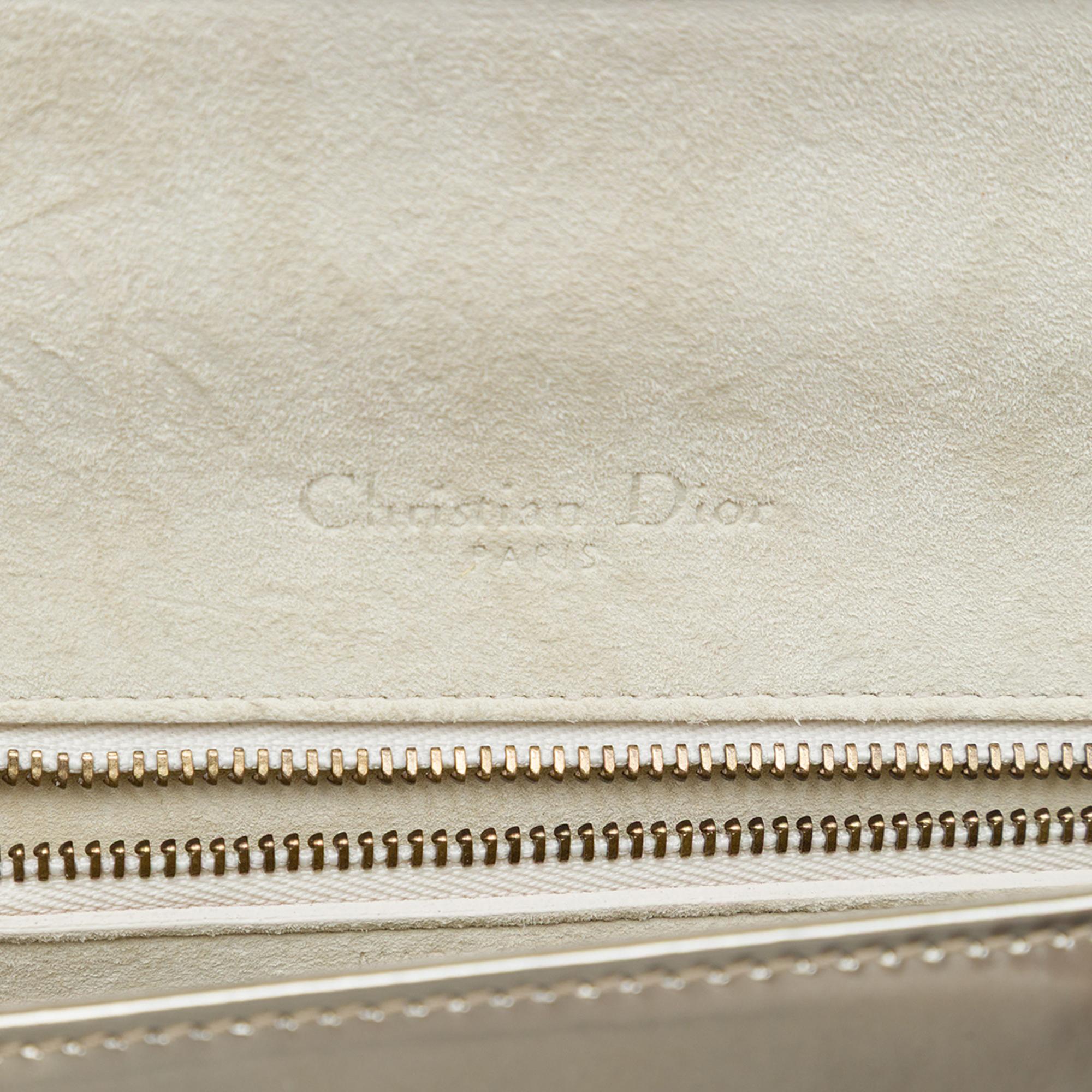 Dior Small Studded Patent Diorama Flap