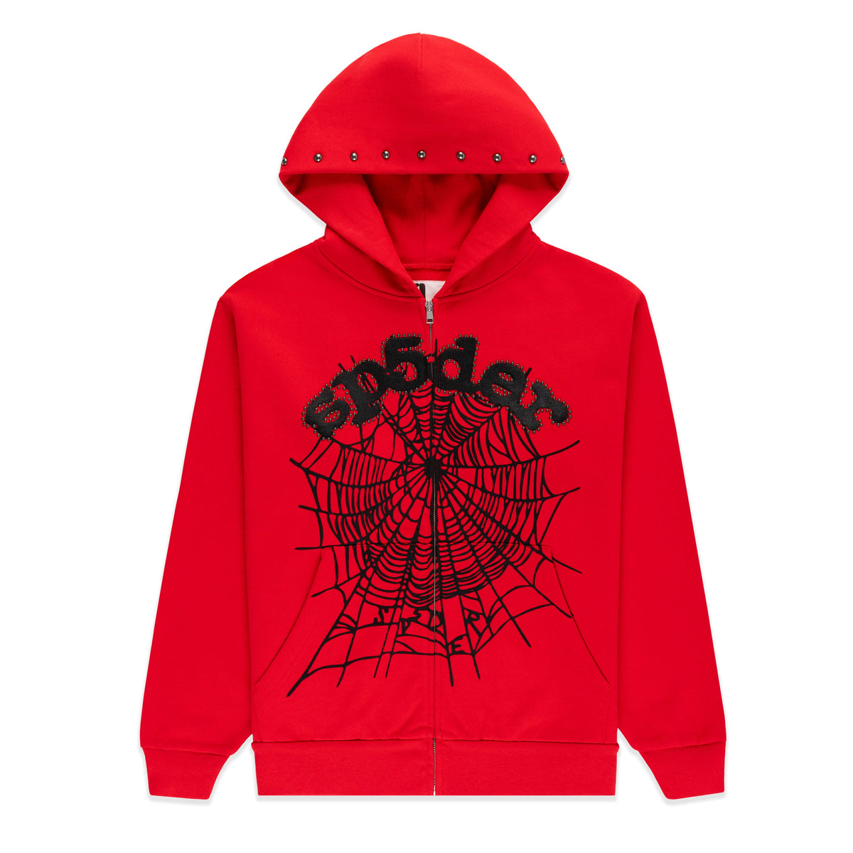OG WEB STUDDED ZIP HOODIE
