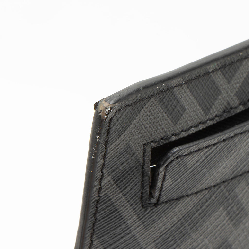 Fendi Coated Canvas FF Diagonal Clutch