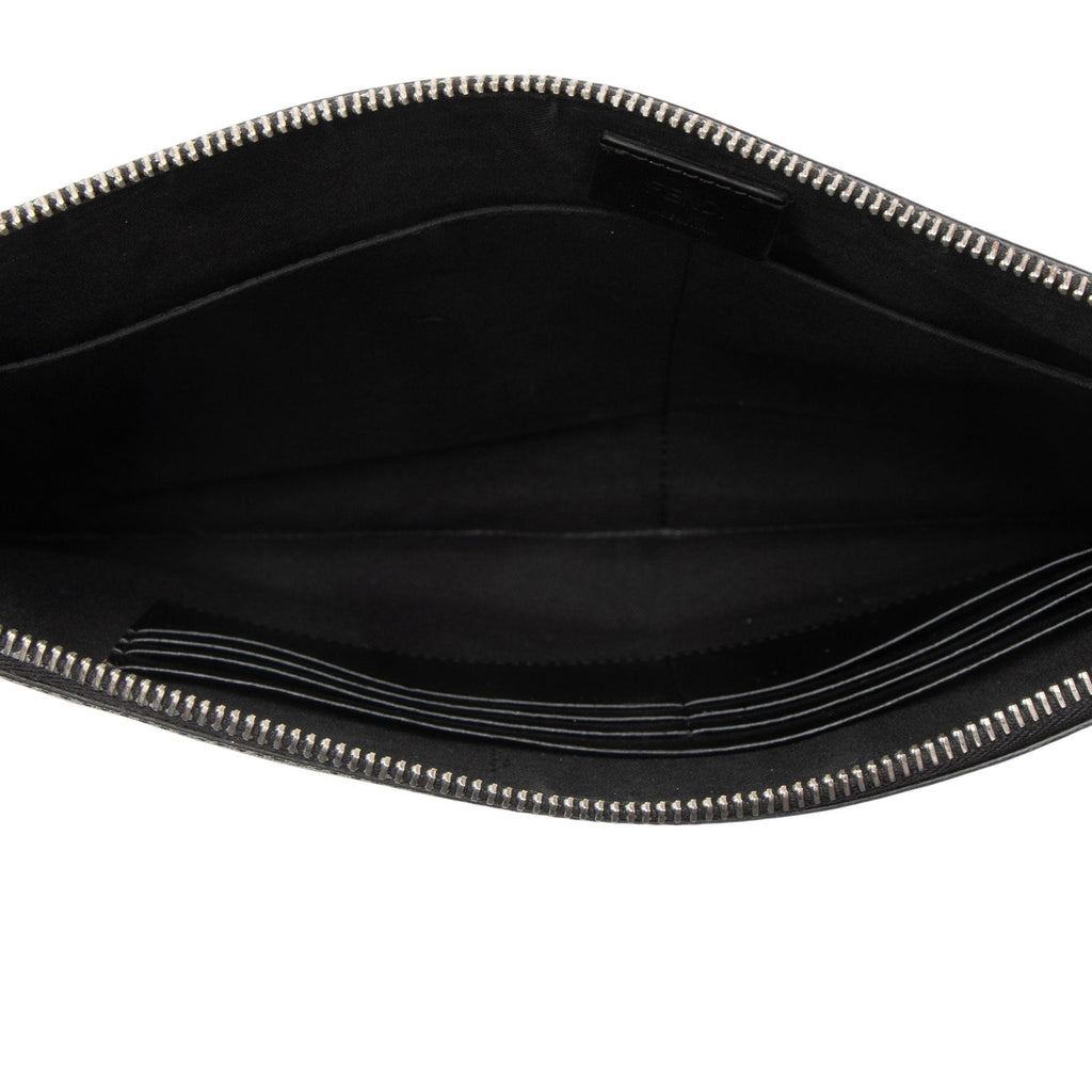 Fendi Coated Canvas FF Diagonal Clutch