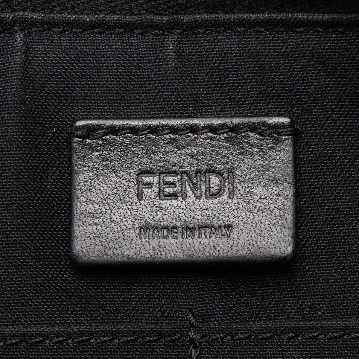 Fendi Coated Canvas FF Diagonal Clutch