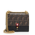 Fendi FF Embossed Calfskin Kan I Small Shoulder Bag - FINAL SALE