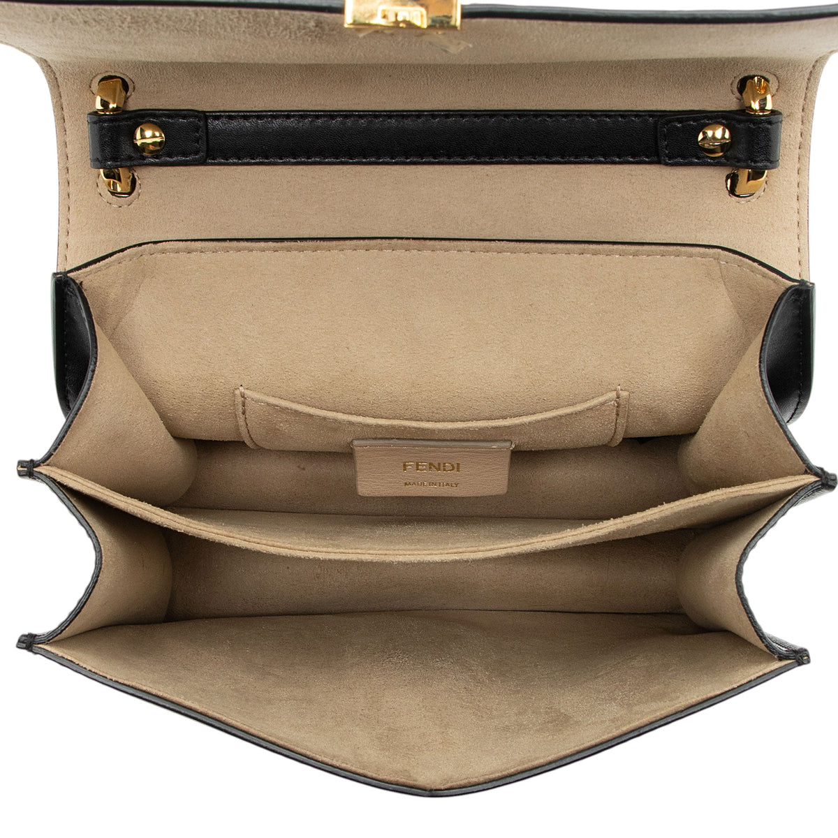 Fendi FF Embossed Calfskin Kan I Small Shoulder Bag - FINAL SALE