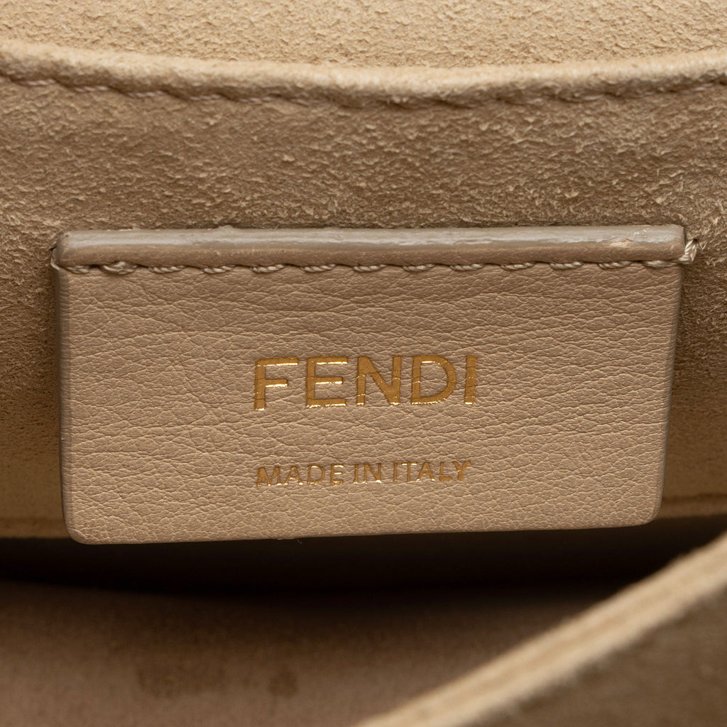 Fendi FF Embossed Calfskin Kan I Small Shoulder Bag - FINAL SALE
