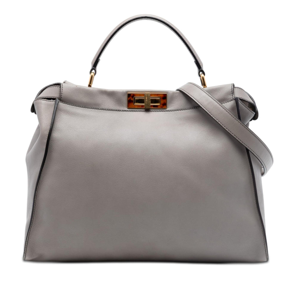Fendi Large Calfskin Peekaboo Iconic Satchel