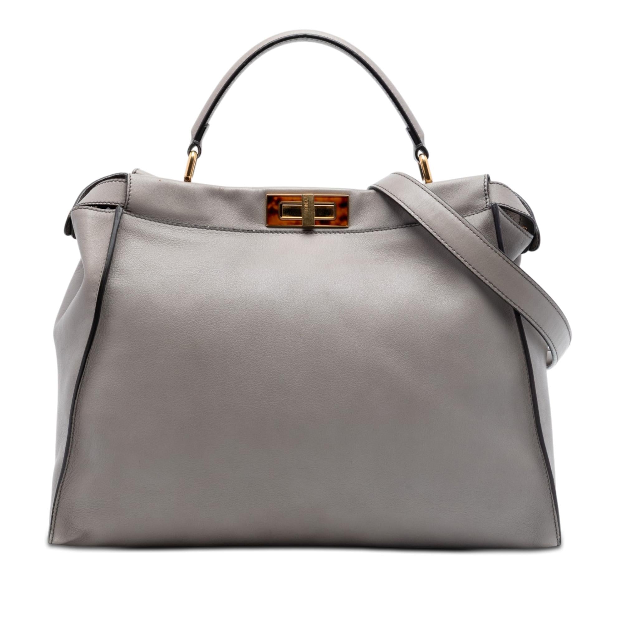 Fendi Large Calfskin Peekaboo Iconic Satchel