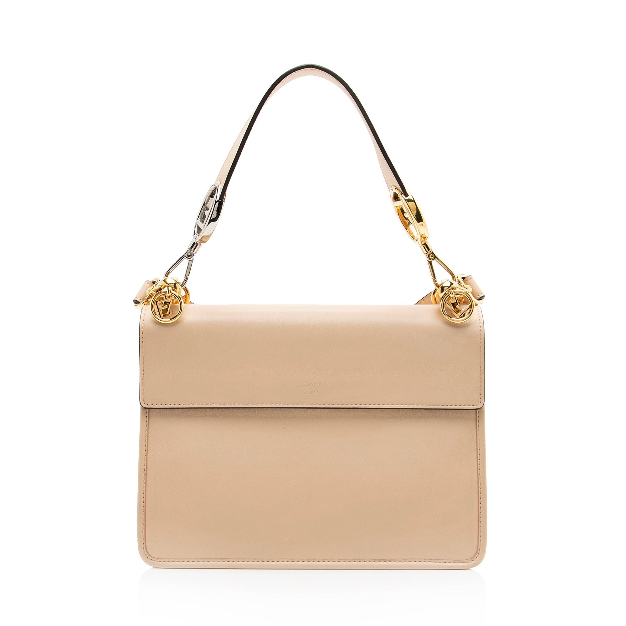 Fendi Leather Kan I F Medium Shoulder Bag
