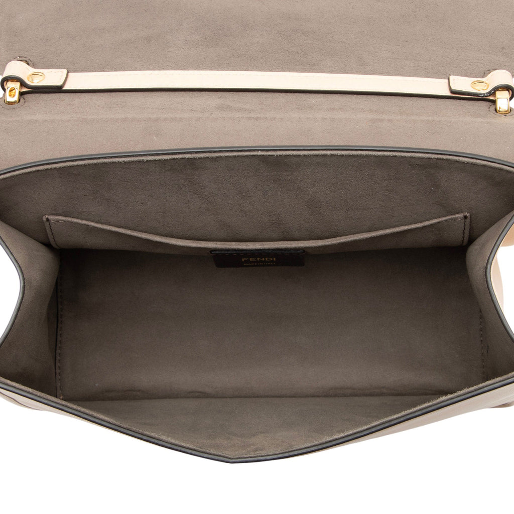 Fendi Leather Kan I F Medium Shoulder Bag