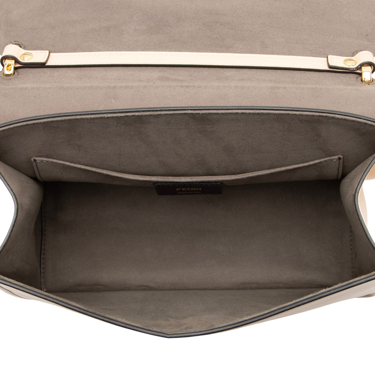 Fendi Leather Kan I F Medium Shoulder Bag