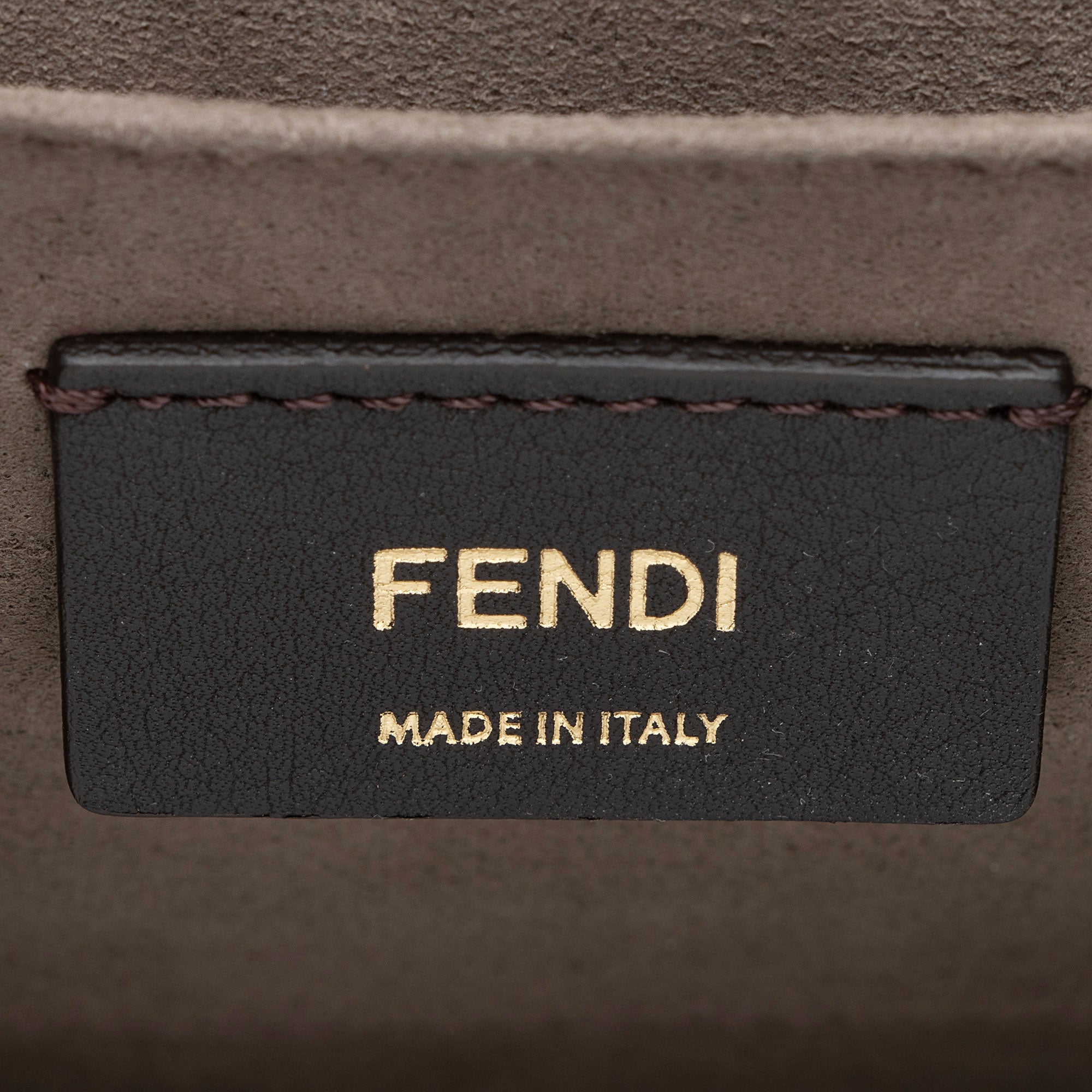 Fendi Leather Kan I F Medium Shoulder Bag