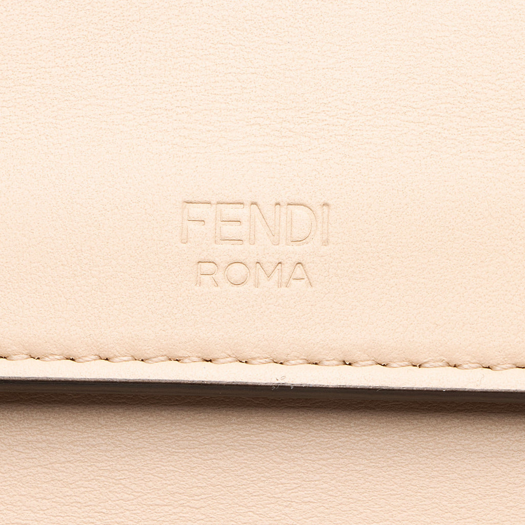 Fendi Leather Kan I F Medium Shoulder Bag