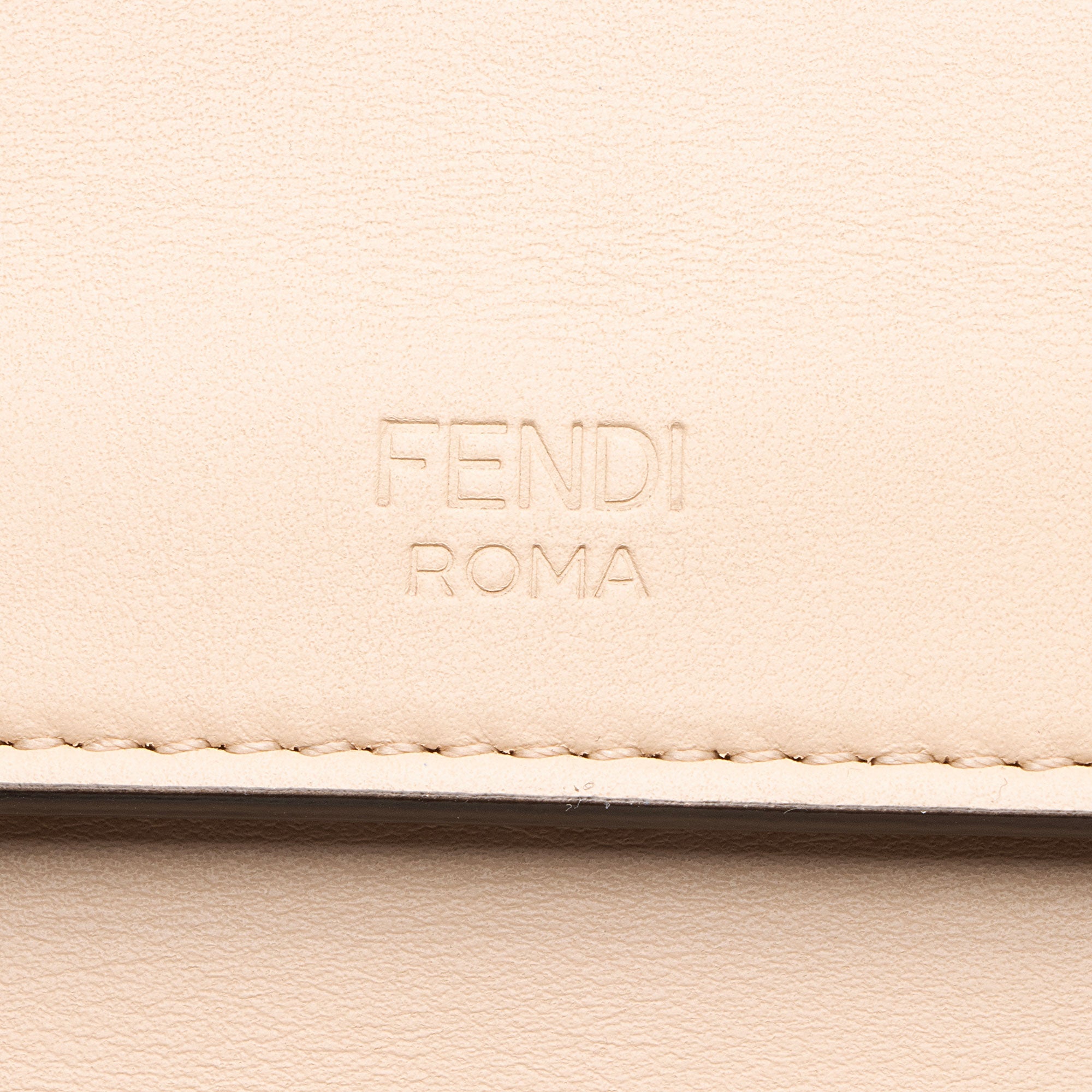 Fendi Leather Kan I F Medium Shoulder Bag