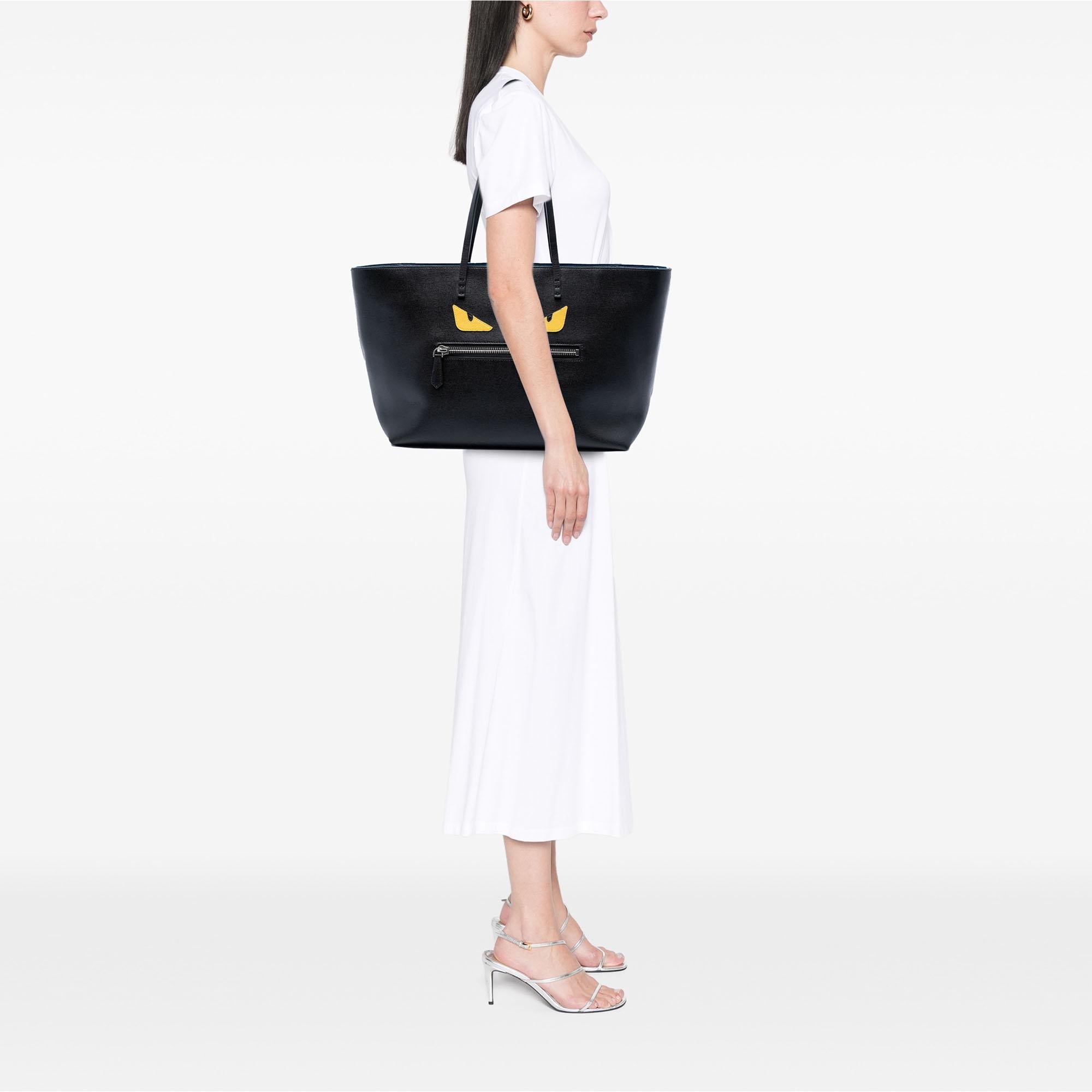 Fendi Leather Monster Roll Tote