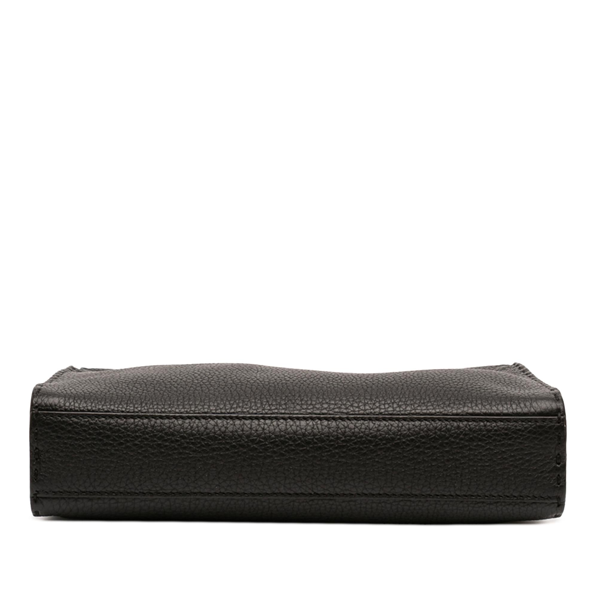 Fendi Mini Calfskin Romano Selleria Peekaboo Iconic Fit Satchel