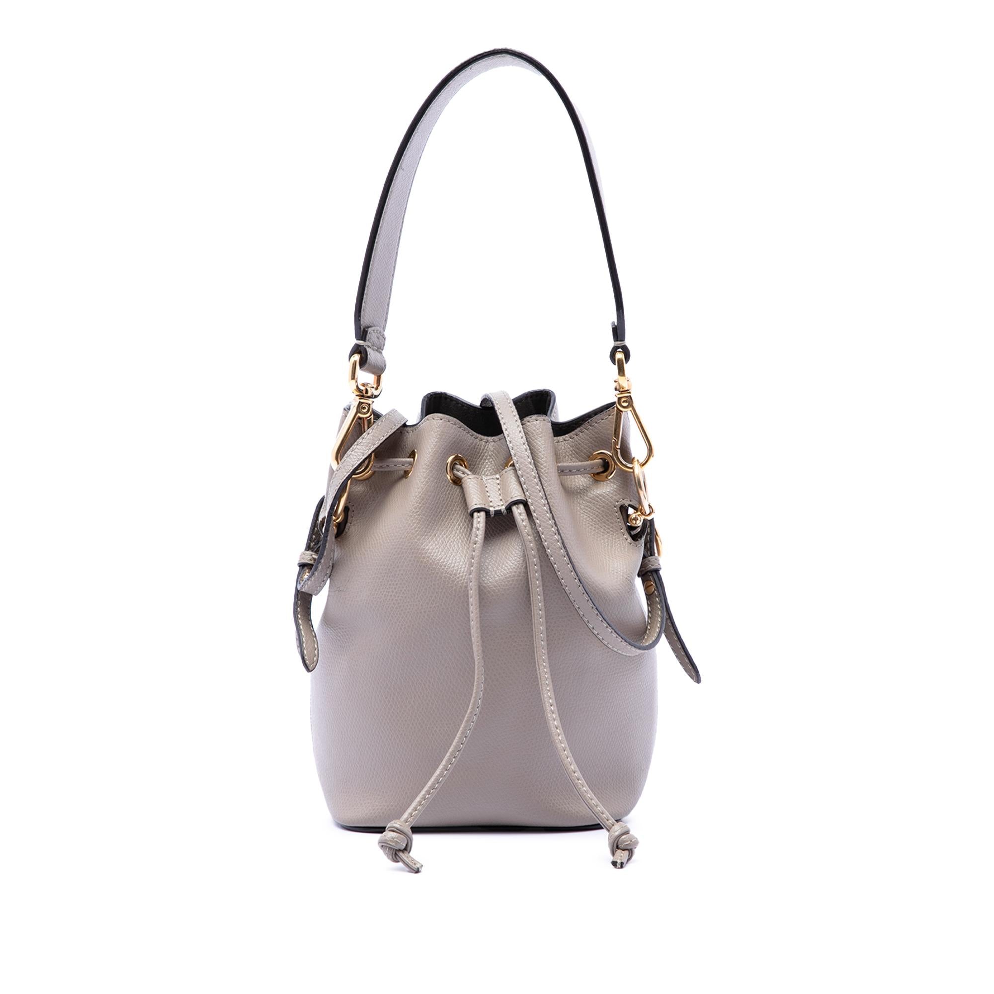 Fendi Mini Leather Mon Tresor Bucket Bag