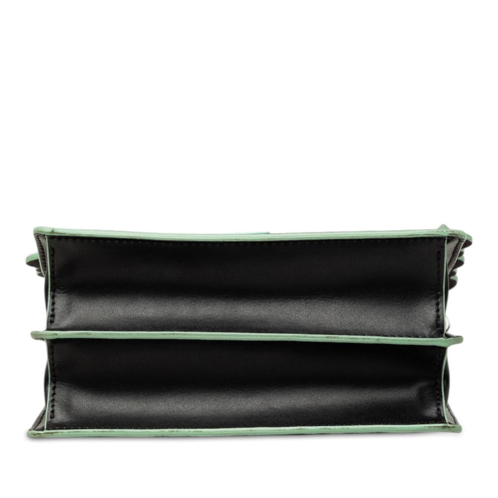 Fendi Mini Scalloped Leather and Acrylic Studs Kan I Crossbody