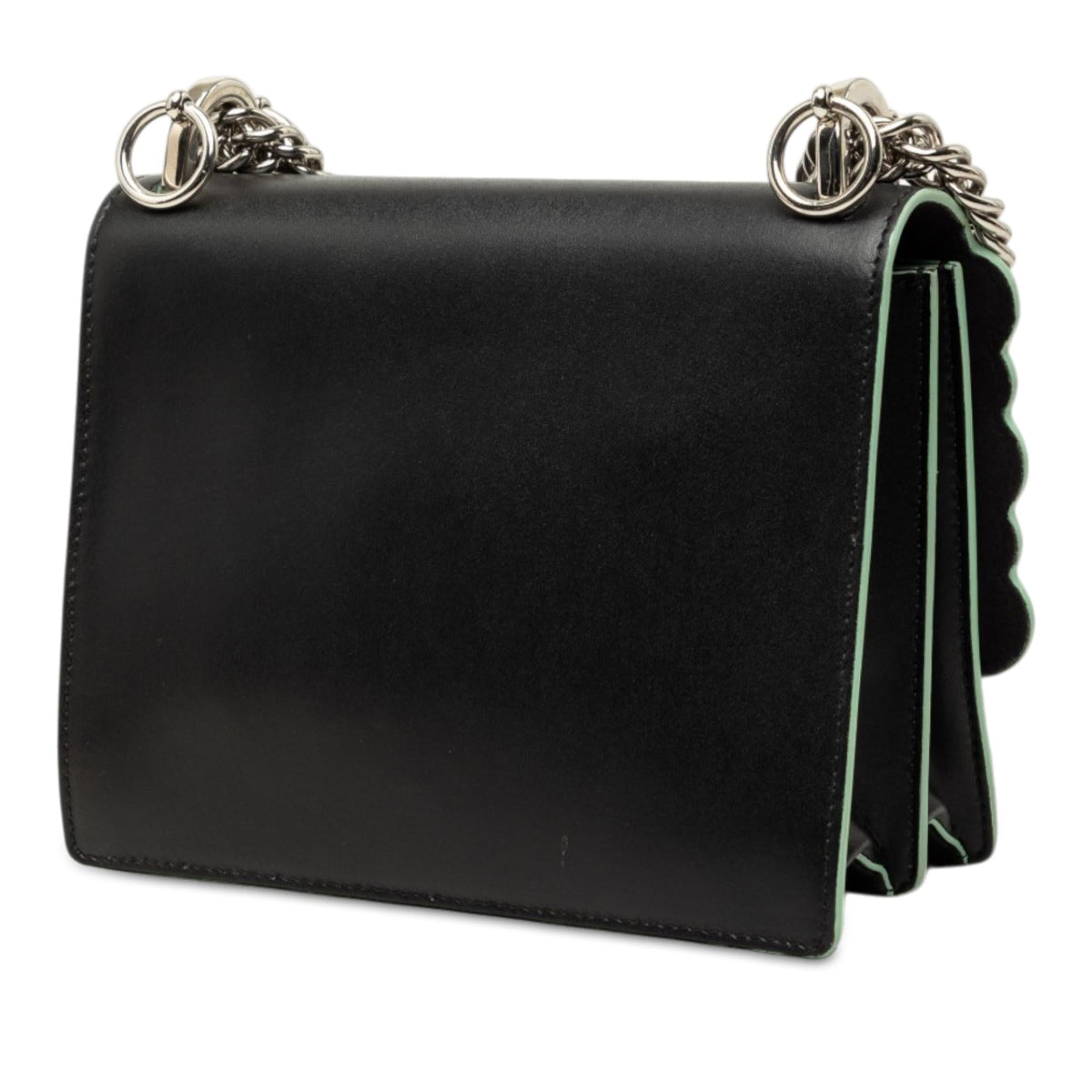 Fendi Mini Scalloped Leather and Acrylic Studs Kan I Crossbody