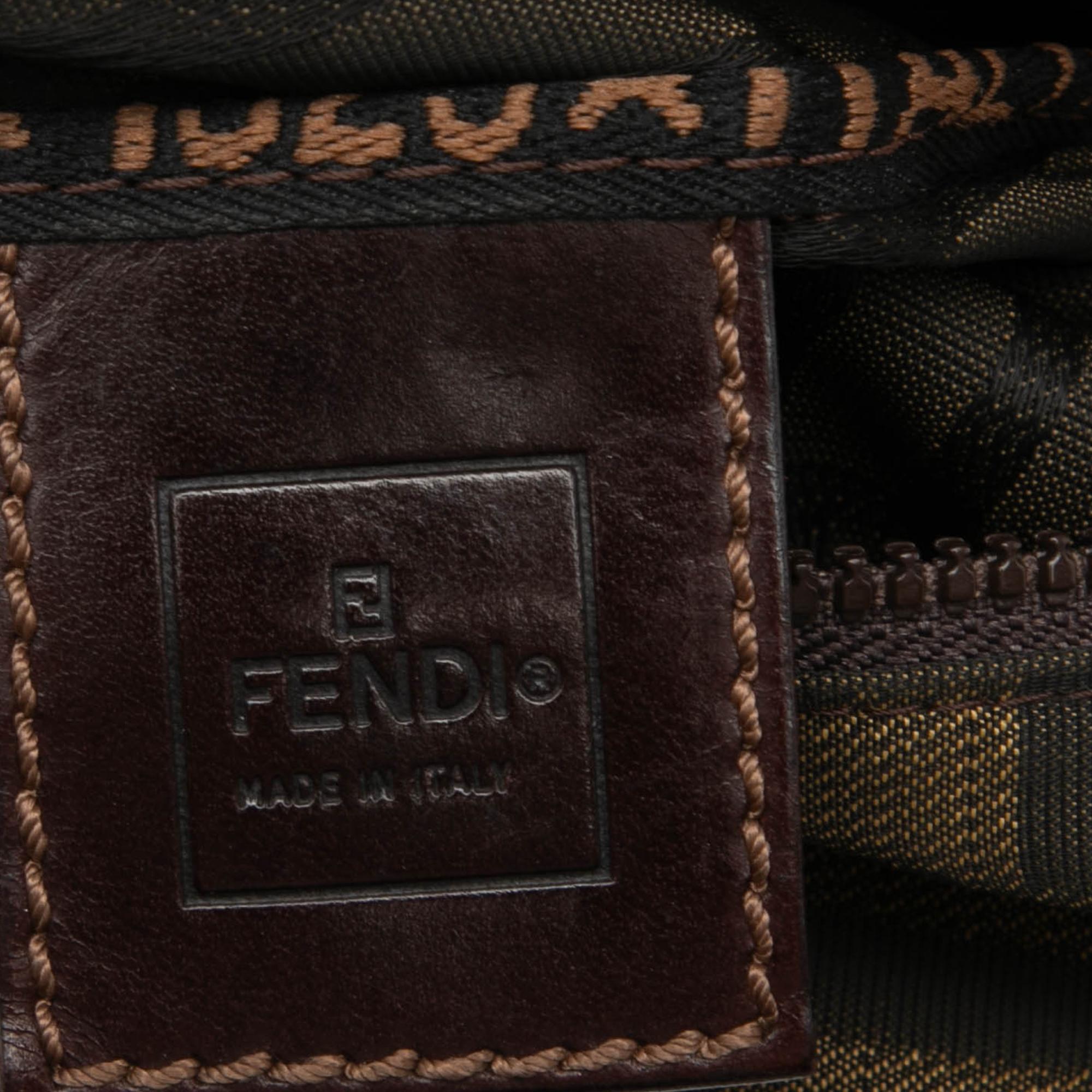 Fendi Mini Zucca Canvas Handbag