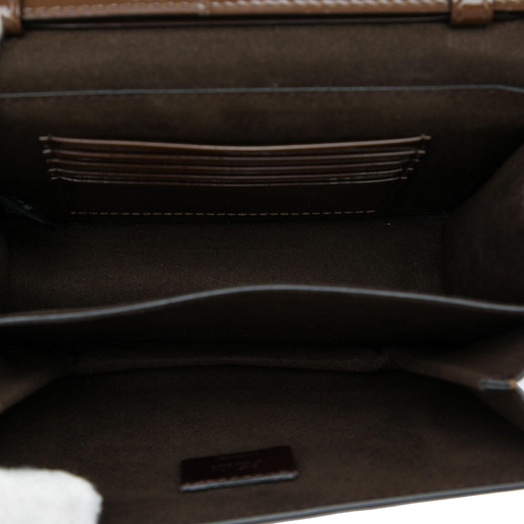 Fendi Patent Karligraphy Crossbody