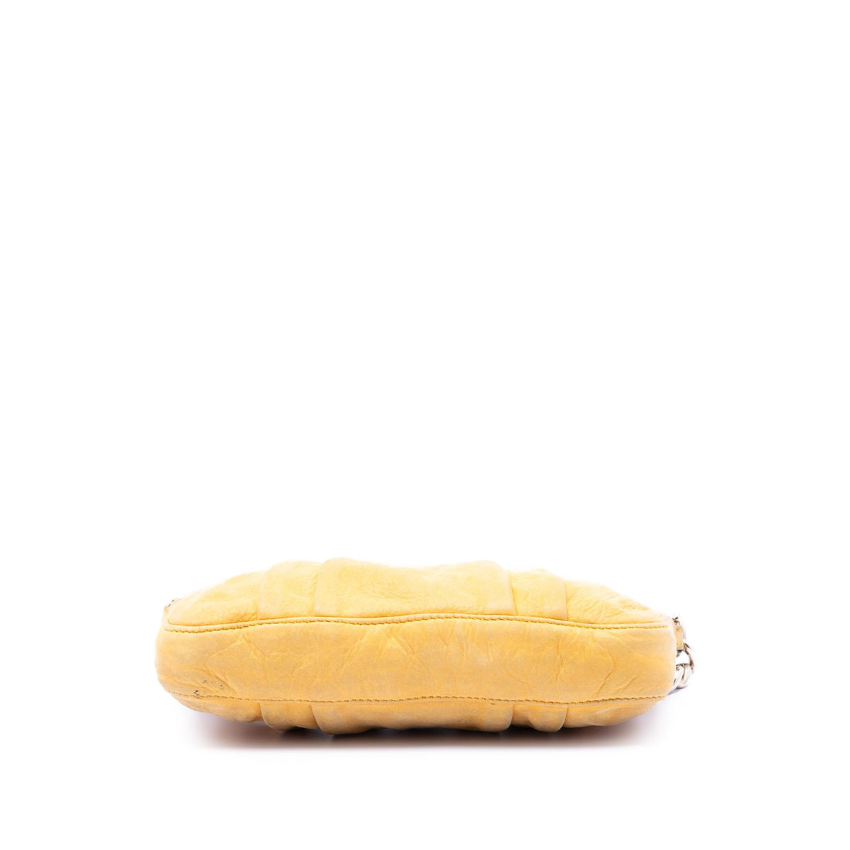 Fendi Pleated Nubuck FF Chain Pochette