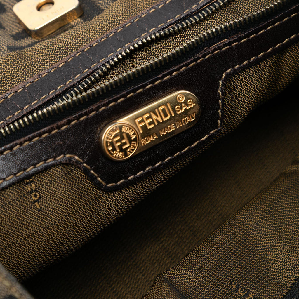 Fendi Small Zucca Canvas Twins Tote