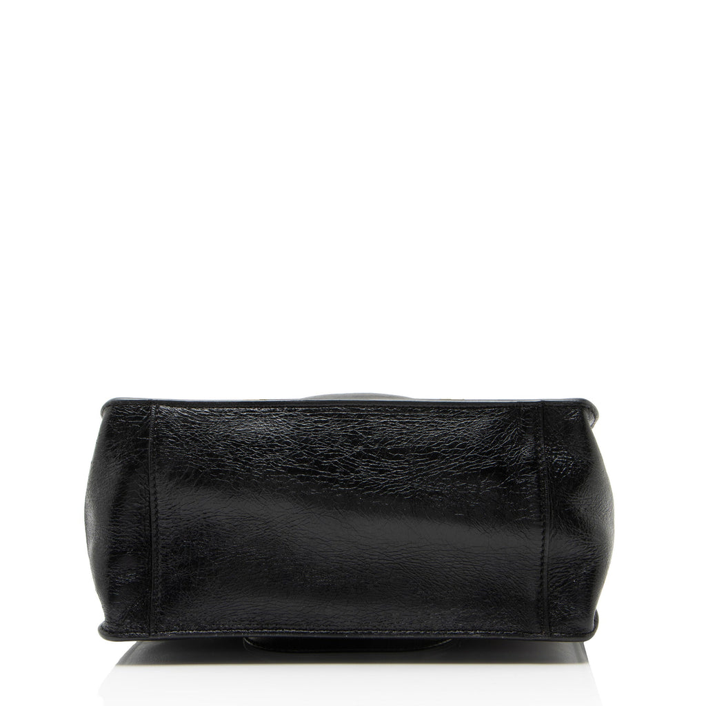 Fendi Suede Glazed Calfskin Grace Flip Tote
