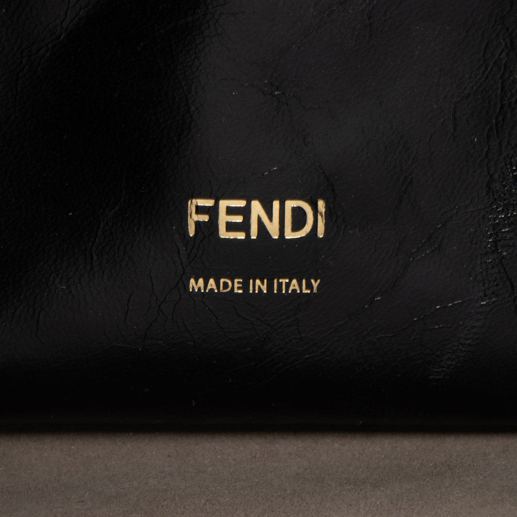 Fendi Suede Glazed Calfskin Grace Flip Tote