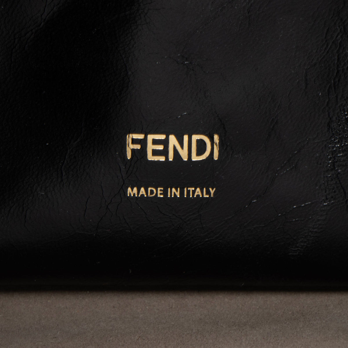 Fendi Suede Glazed Calfskin Grace Flip Tote