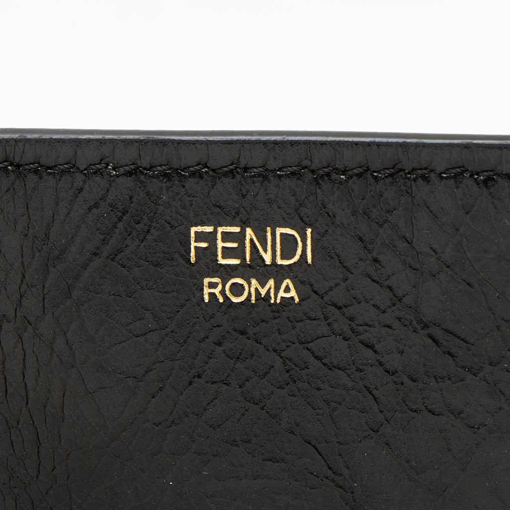 Fendi Suede Glazed Calfskin Grace Flip Tote
