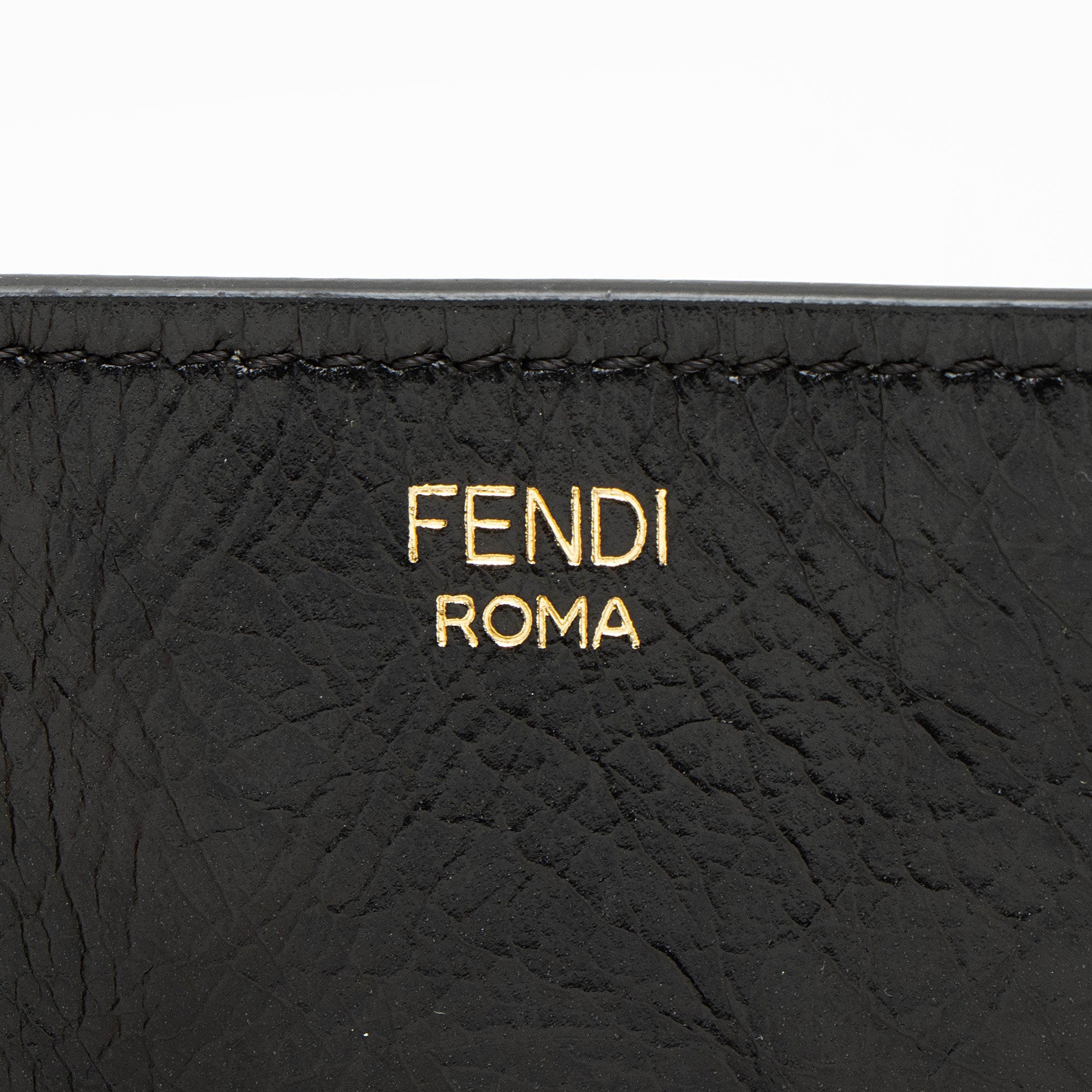 Fendi Suede Glazed Calfskin Grace Flip Tote