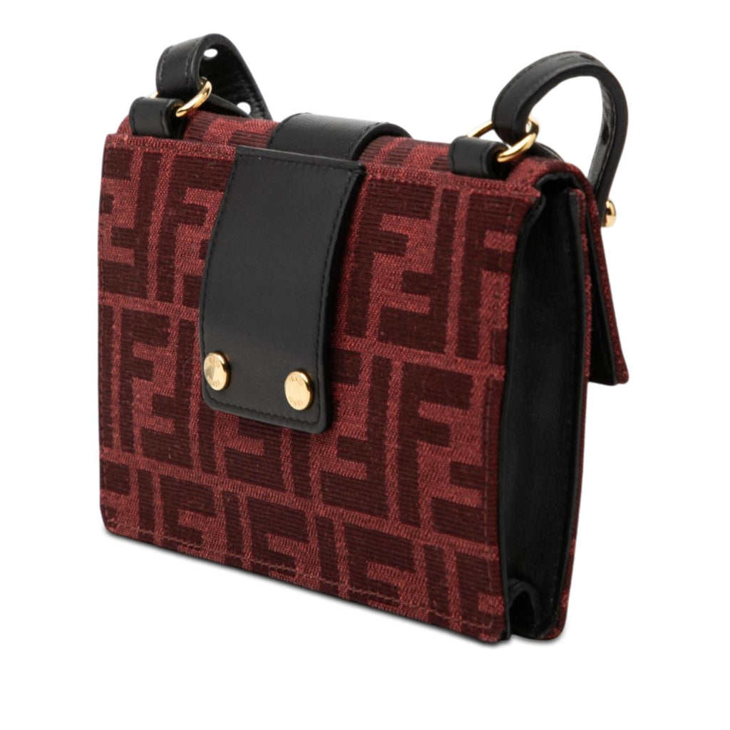 Fendi Zucca Canvas Convertible Baguette Pouch
