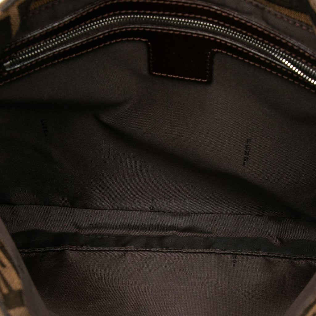 Fendi Zucca Canvas Shoulder Bag
