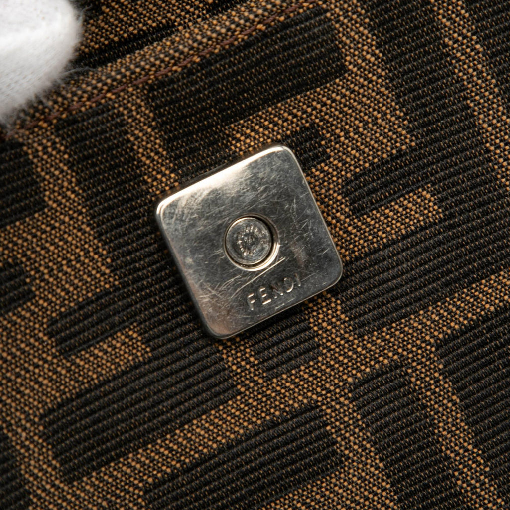 Fendi Zucca Canvas Shoulder Bag