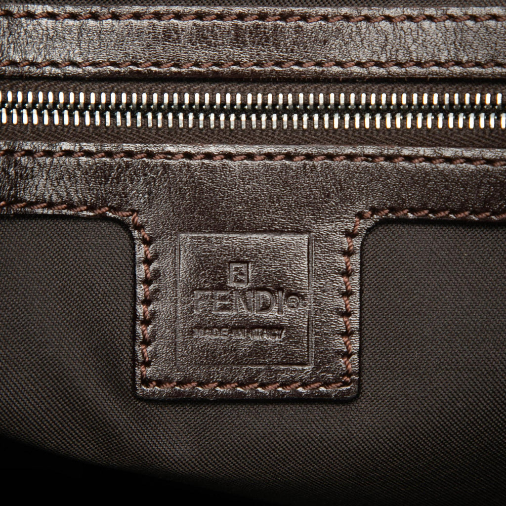 Fendi Zucca Canvas Shoulder Bag