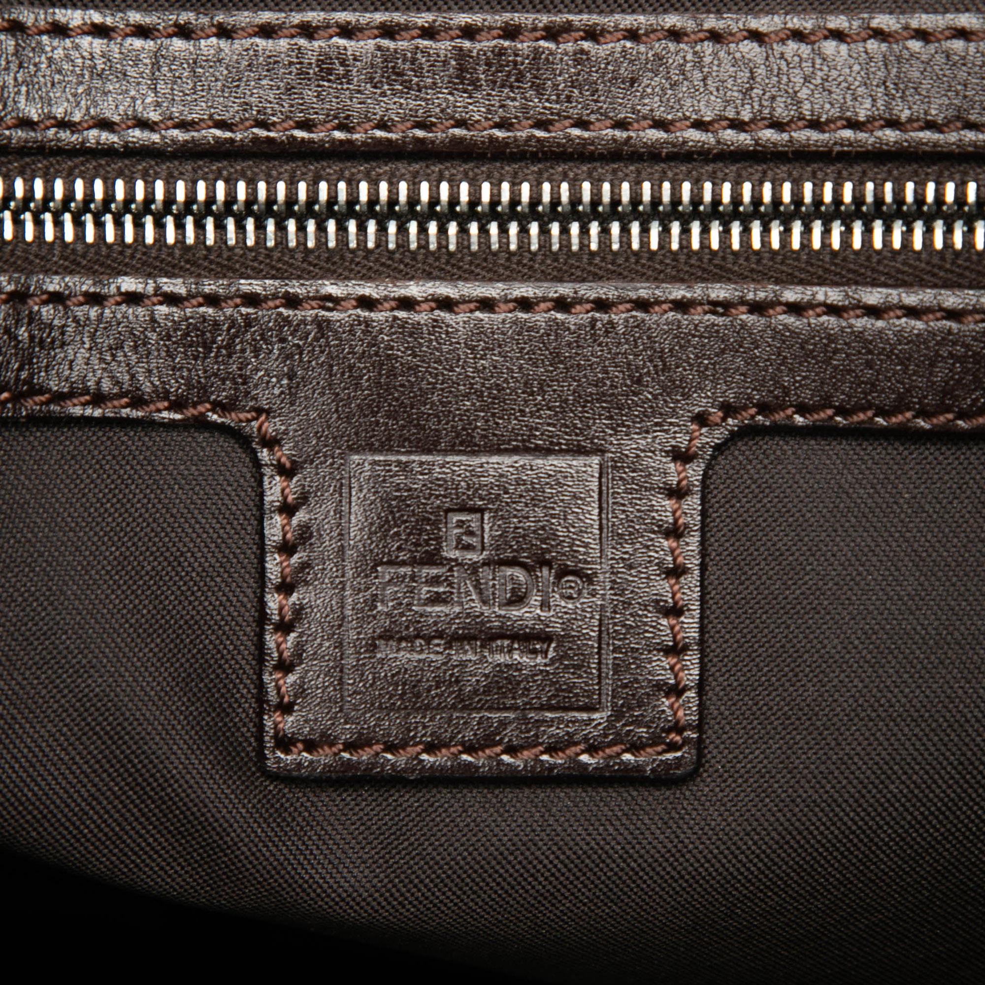 Fendi Zucca Canvas Shoulder Bag