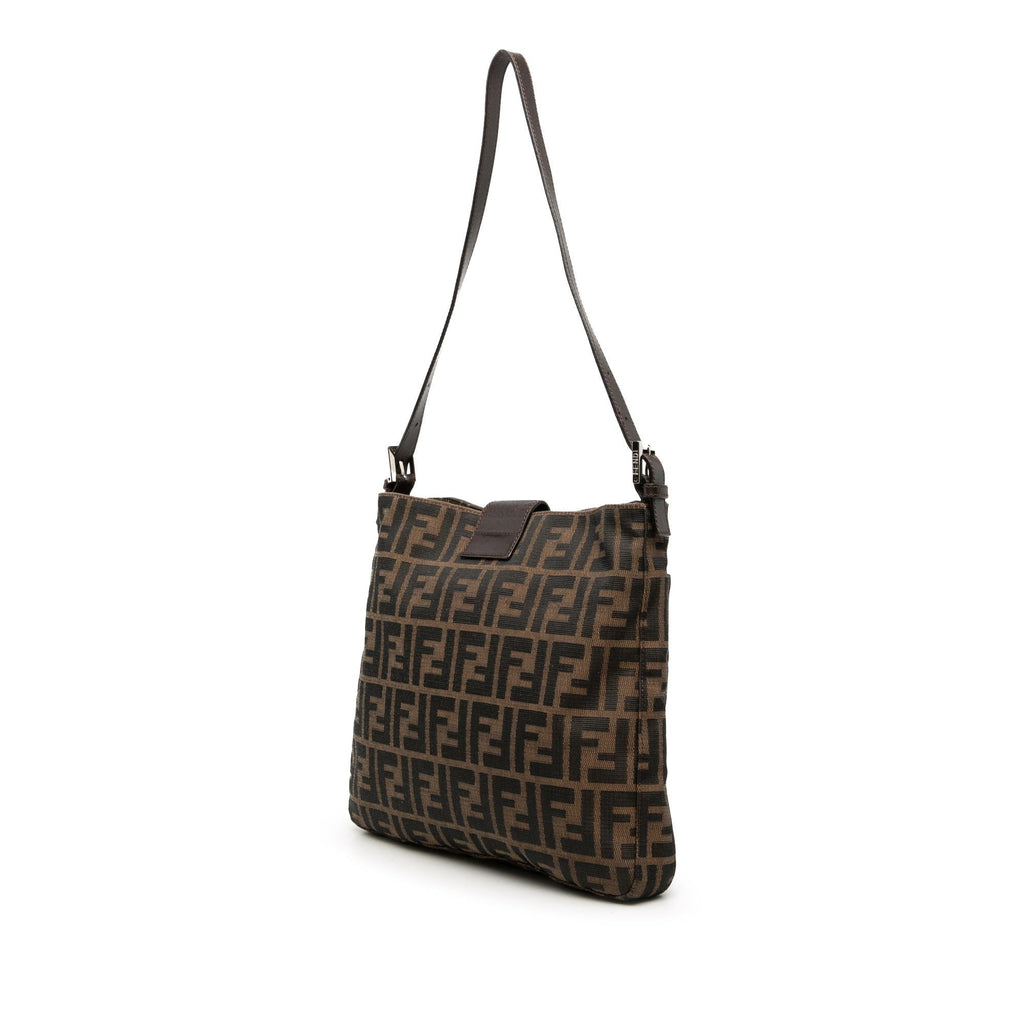 Fendi Zucca Canvas Shoulder Bag