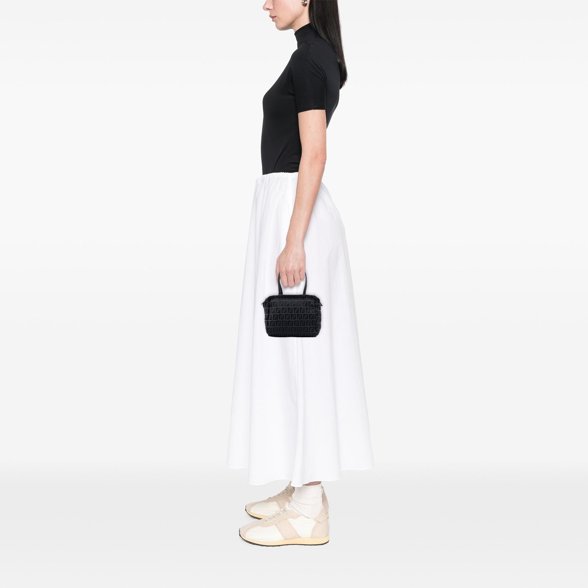 Fendi Zucchino Canvas Handbag