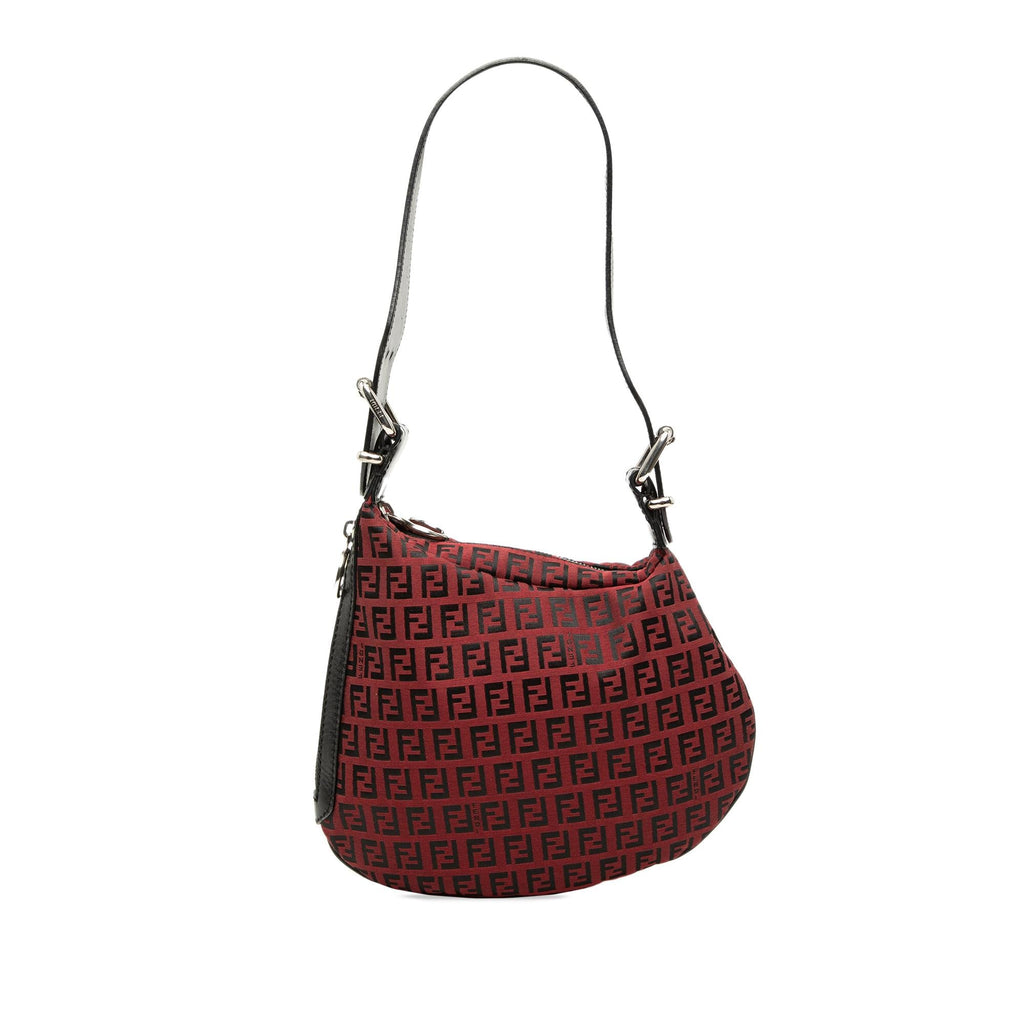 Fendi Zucchino Canvas Oyster Hobo