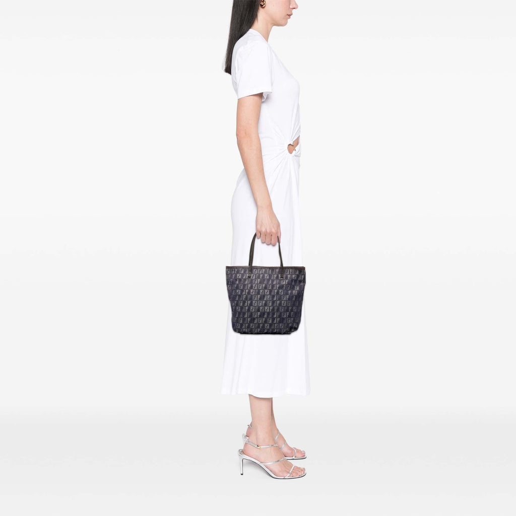Fendi Zucchino Denim Tote