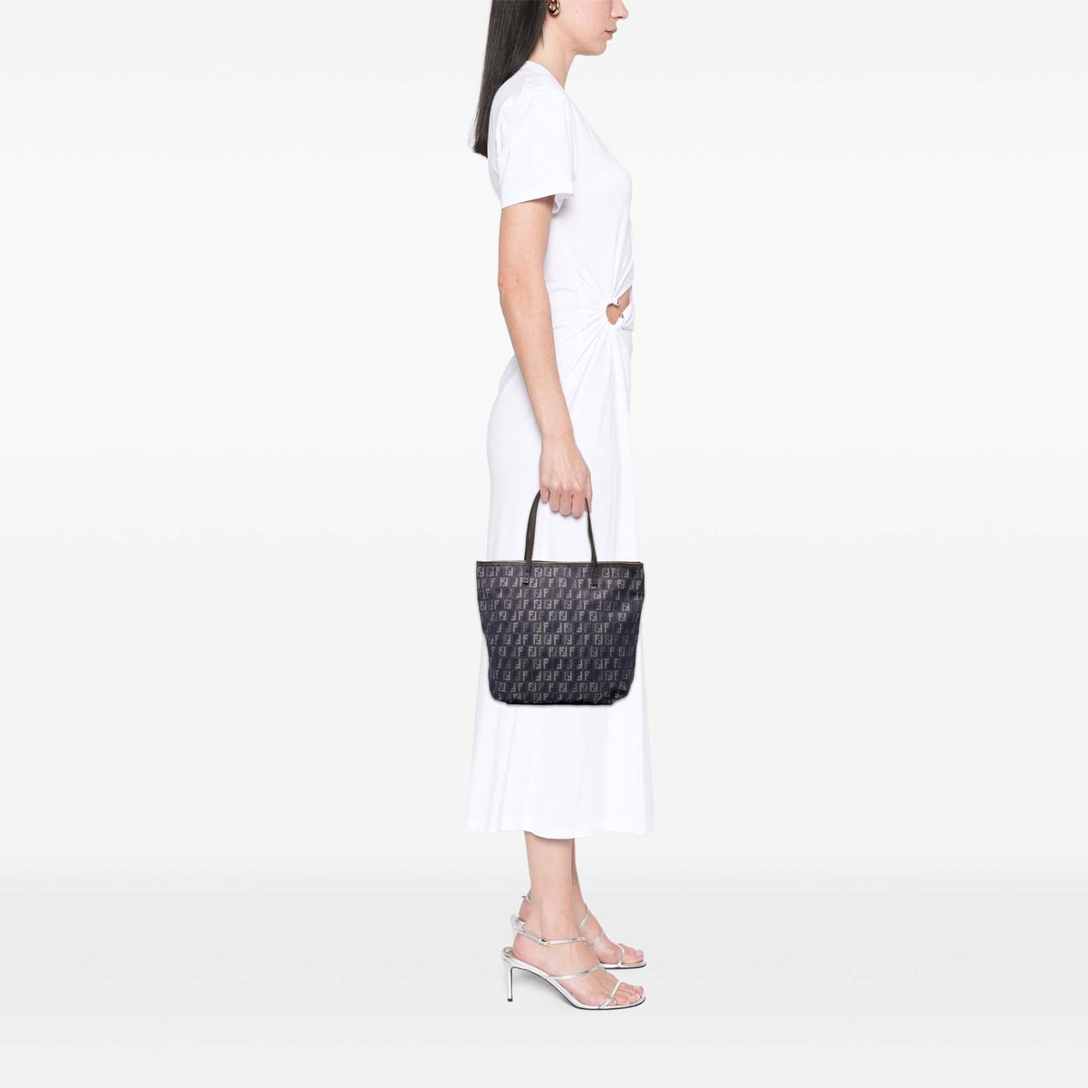 Fendi Zucchino Denim Tote