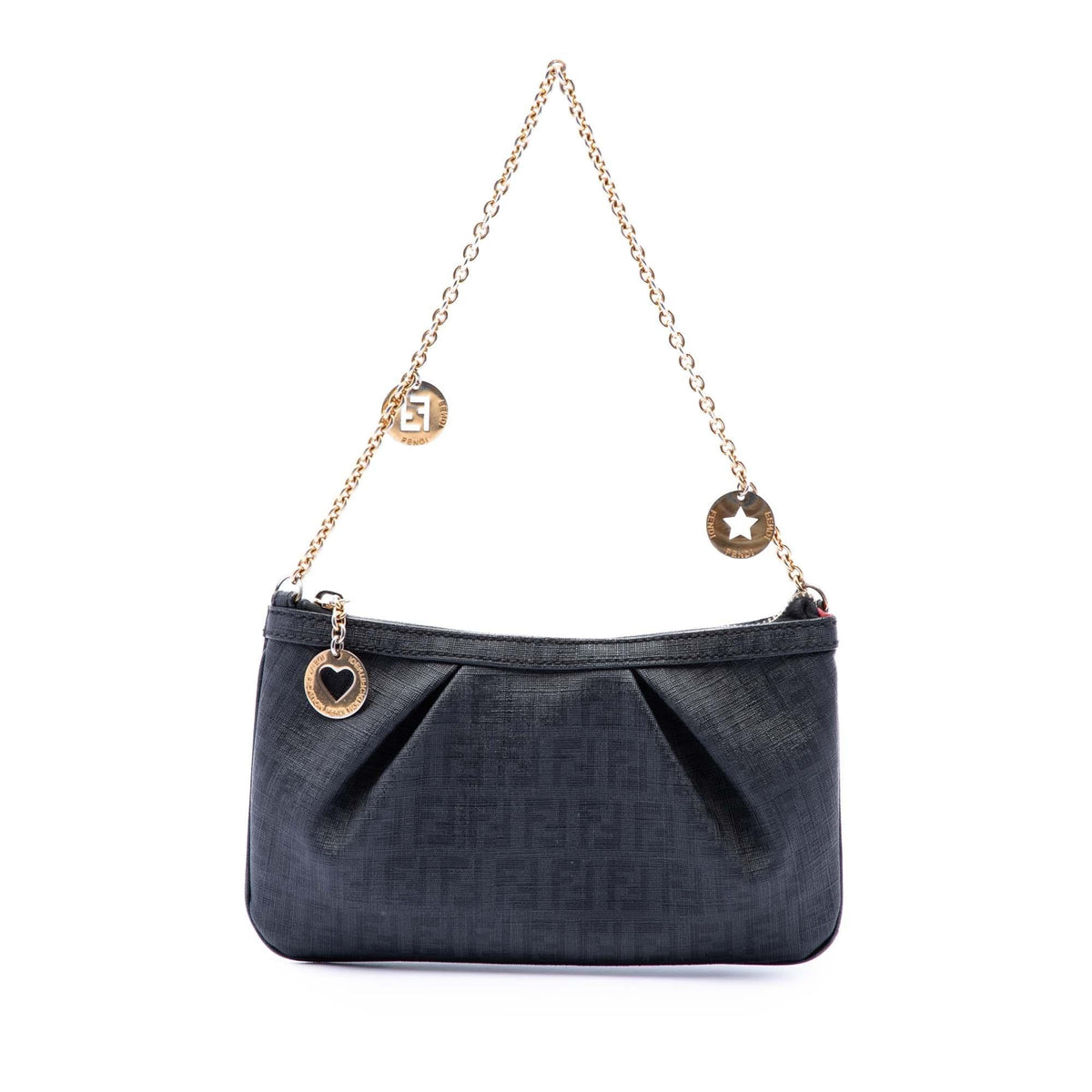 Fendi Zucchino Spalmati Chain Pochette