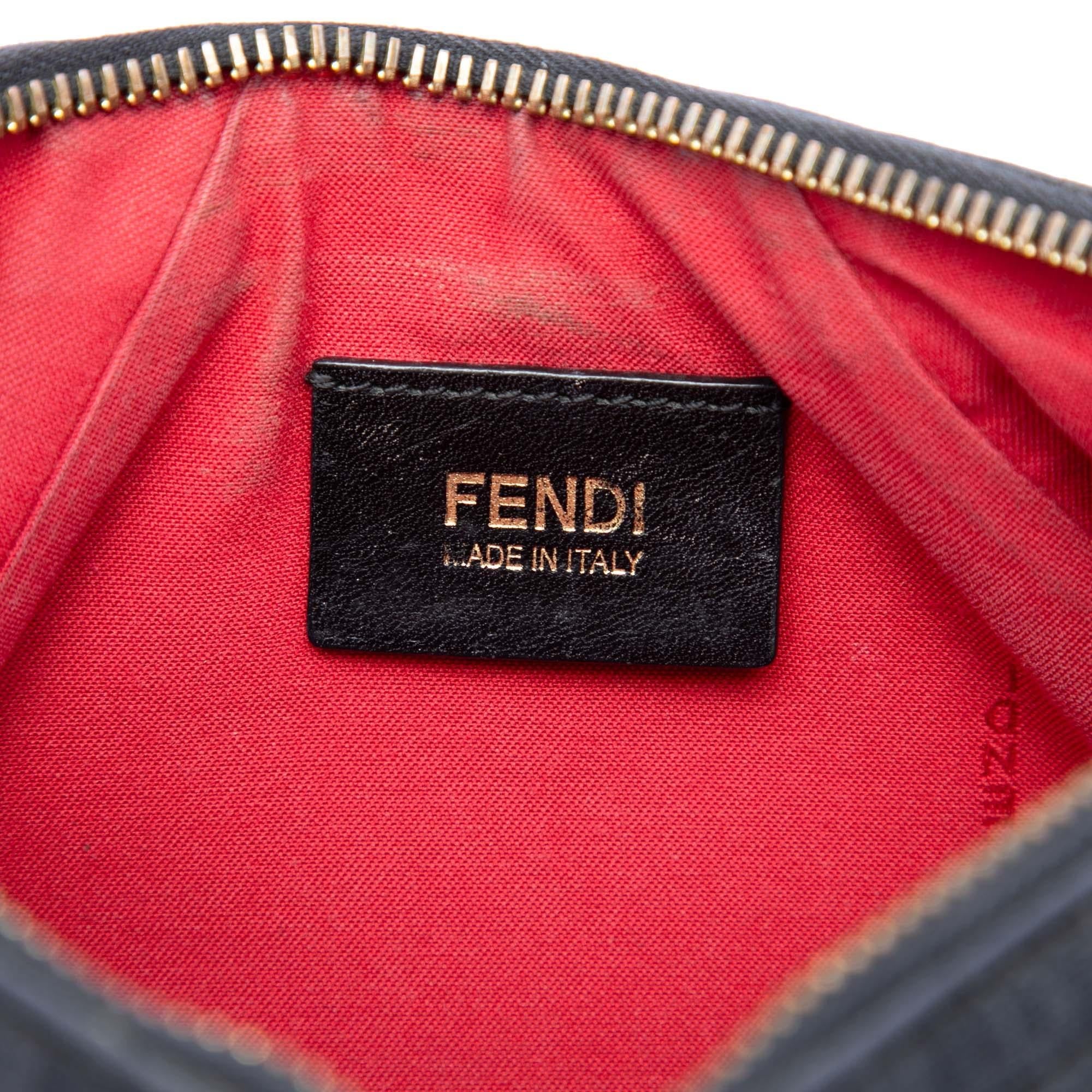 Fendi Zucchino Spalmati Chain Pochette