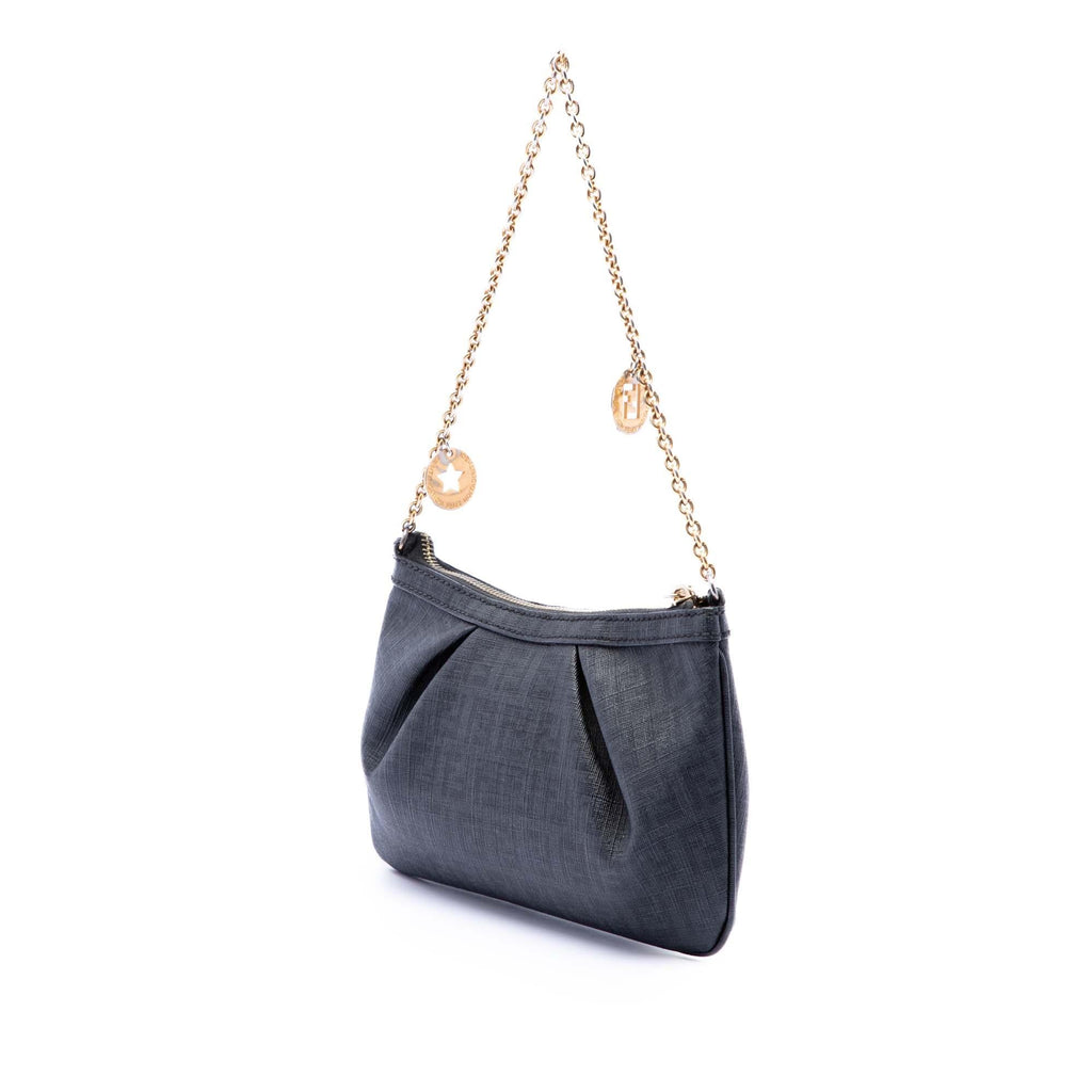 Fendi Zucchino Spalmati Chain Pochette