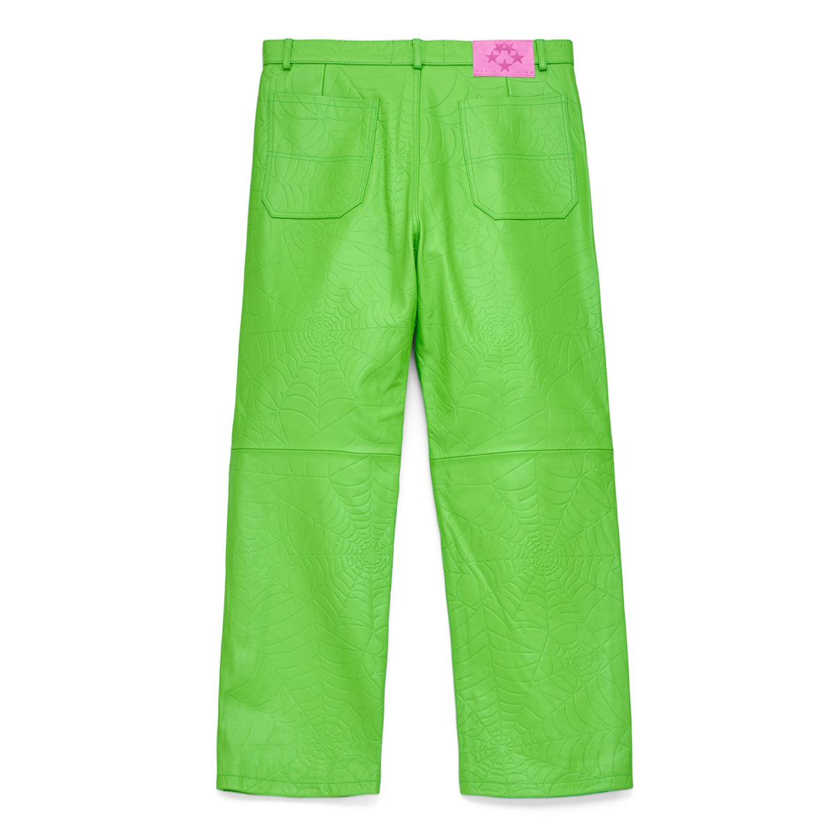 DEBOSSED WEB LEATHER PANT