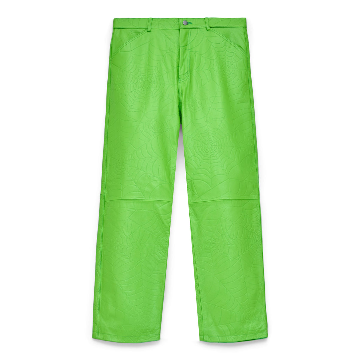 DEBOSSED WEB LEATHER PANT