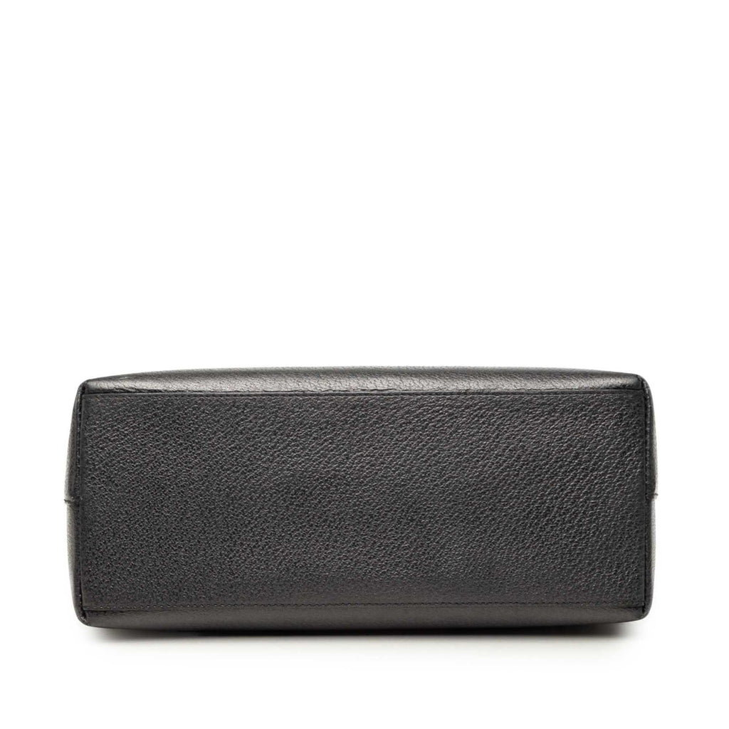 Gucci Calfskin Bamboo Flap Top Handle Bag