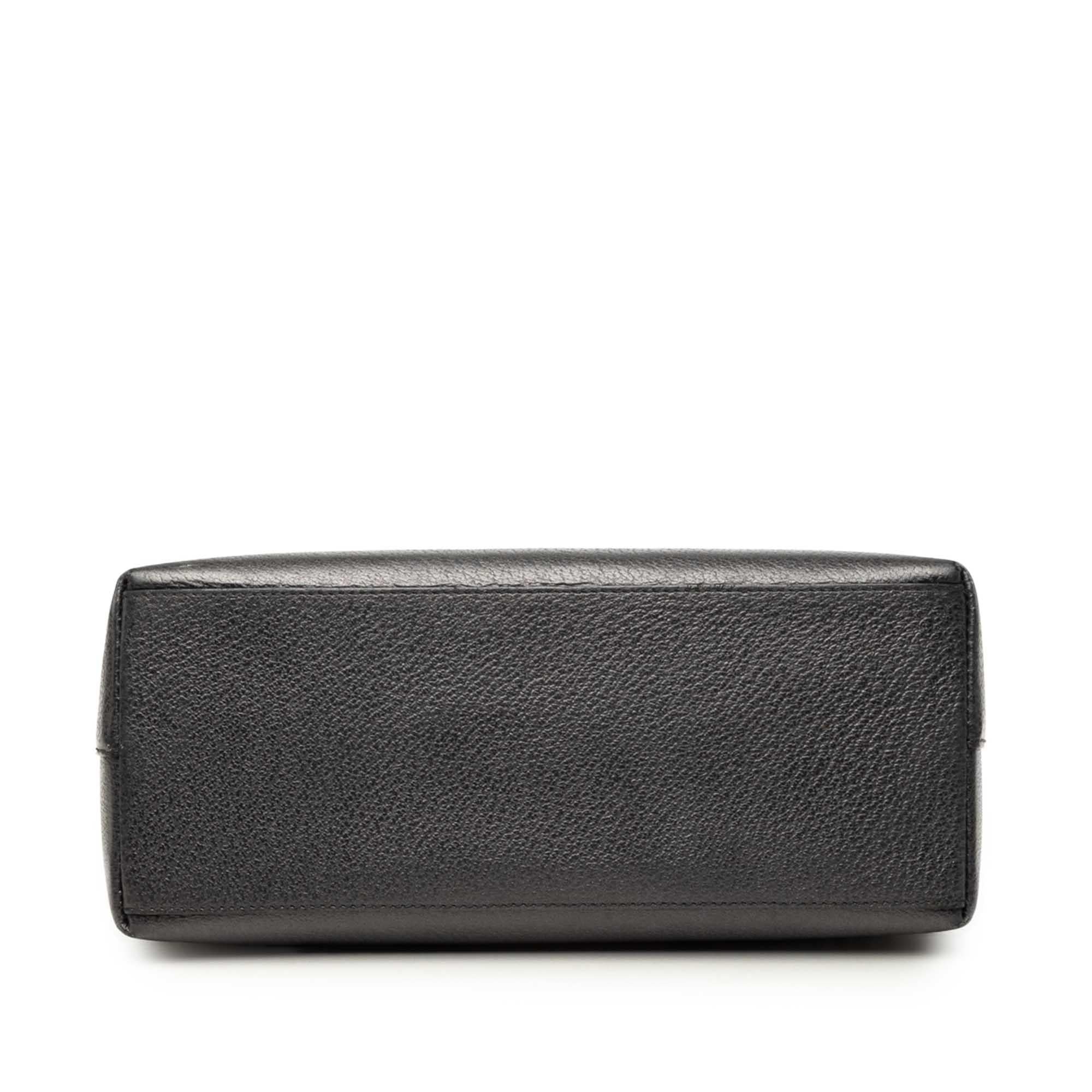 Gucci Calfskin Bamboo Flap Top Handle Bag